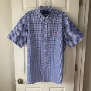 Ralph Lauren Short Sleeve Seersucker Gingham Plaid
